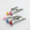 Latest Smoking Colorful Mushroom Shape Decorate Dry Herb Tobacco Preroll Cigarette Cigar Holder Tips Clip Clamp Tongs High Quality DHL