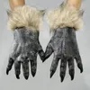 Party Masken Bar Club Halloween Karneval Horror Bühne Prom Requisiten Anime Wolf Cosplay Kopfbedeckung Handschuhe Gruselige Maske Gesichtsbedeckung Kinder Spielzeug