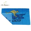 Drapeau des kangourous NCAA UMKC, 3x5 pieds (90cm x 150cm), bannière en Polyester, décoration volante pour la maison et le jardin, cadeaux de fête