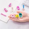 30 sets 120pcs Cute Bathroom Set Pencil Erasers for Office School Creative Stationery Supplies Correction Tool Kawaii Kids Prize Gifts eraser lot