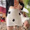 Kimutomo Casual Spódnica Kobiety Wiosna Jesień Korea Chic Kobieta Wysoka Talia Krowa Striped Bodycon Mini Spódnica Znosić 210521