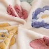 Decken Doppelschicht Quilt verdickte künstliche Kaschmir-Winter-Nickerchen-Abdeckung Koralle Fleece warmes Flanell komfortable Deckenmatratze