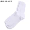 Giordano Pack de 3 Pares Calcetines Básicos Lisos para Hombre Calcetines Suaves Hombre Transpirable Meia Masculina de Marca