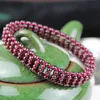 Kyszdl Högkvalitativa Natural Garnet Fashion Women Crystal Bracelet Smycken Gifts