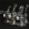 7,4 pouces verre bang narguilés tabac tuyau d'eau fumer bécher bangs glace cendrier Dab plates-formes pétrolières Heady Bowl Downstem