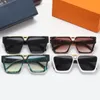 Designer-Sonnenbrillen, Sommermode, Strand-Sonnenbrillen für Damen und Herren, Vollformat, Buchstaben-Rechteck-Design, hochwertige Brille