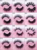 Thick Natural 3D Mink Hair False Eyelashes Extensions Soft Light Reusable Handmade Fake Lashes Curly Crisscross 12 Models Available Makeup For Eyes