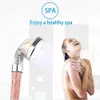 Bathroom 3/7Colors Changes Led Shower Head High Pressure Water Saving Rainfall Anion Temperature Control Spa Shower Head 210724