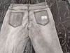 Mäns quilted broderade jeans skinny jeans rippade gridsträcka denim byxor man patchwork jogging byxor s-3xl 211111