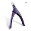 Tondeuse à ongles professionnelle type spécial U mot faux conseils coupe-bord manucure outils en acier inoxydable colorés