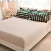 寝具セットモダンなシンプルなスタイルポリエステルグリーンストライプソフト快適な布団カバーフィットベッドシーツピローケースホームテキスタイル