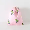 Belle enveloppe cadeau en coton High Quanlity DrawString Orgnizer Sacs Ins Insproof Vêtements Pocket Pocket Pouch Package Sac Gift Candy