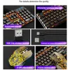 SPASH Gaming Mechanical Feel Rainbow LED-Hintergrundbeleuchtung USB-Tastatur und Maus-Set Ergonomischer PC-Laptop-Computer-Gamer