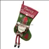 Kerstversiering Feestelijke feestartikelen Huis Tuinouzen Santa Claus Sok Grote Xmas Decoratie 18 "Snowman Rendier Kous For