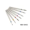 7st / set Diamant Nail Drill Bit Rotery Electric Milling Cutters för Pedicure Manicure Files Cuticle Burr Nail Tools Tillbehör