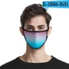 Color Gradient Mask 3d Fashion Printed Ice Silk Fabric Washable 2 S0M4726