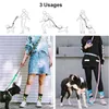 Dog Leash Running Hands Free Elastic Reflective Training Pet Bungee Lead For s Extendable Strong Leads es 211022