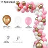 Decoração festa bebê bebê decorações balão arco kit kit rosa aniversário azul crianças menino menina balões