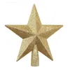 Juldekorationer stjärna för träd Topper dekoration 200mm Shatterisous Glitter Noel År 2022