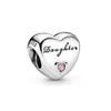 Top Quality 925 Sterling Silver Beads Love Heart Zircon Gemstone Women DIY Making Fine Jewelry Fit Pandora Bracelet Bangle