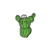 Mignon chat vert Cactus émail broches broche pour femmes fille mode bijoux accessoires métal Vintage broches broches Badge entier G5985065