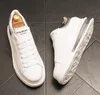 Hoogwaardige Mannen platform Schoenen sneakers Top Designer verhogen Loafers platte hak Lace-Up Kleine witte Casual Schoenen ronde Neus plus maat 38 ~ 44