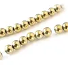 Kedjor CKYSEE One Piece Golden Round Halsband Hematit Material Storlek 4 6 8 10mm Kvinnakedja för DIY -smycken Making267p