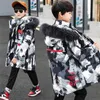 Teenage Big Boys Winter Jacket Children039s Disguise Fur Hooded Outwear Kids Thicken Warm Coat for 4 6 8 10 12 14 Years 2109039284664