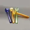 7 cm Pyrex Glass Oil Burner Pipe Tobcco Dry Herb Colorful Glass Water Hand Pipes Accesorios para fumar portátiles para viajes ultra baratos