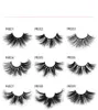 20 Models 3D 5D 6D 100% siberian mink fur eyelashes 15mm 18mm 19mm 20mm 25mm long handmade eye lashes with storage box free ship 100