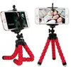 Mini supports de trépieds de poulpe en éponge flexible téléphone portable Smartphone trépied pour iPhone Samsung Gopro caméra