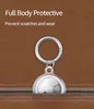 Étui transparent pour Airtags avec porte-clés, housse de protection en TPU souple pour étiquette d'air, collier Itag imperméable et anti-rayures de recherche de clé, support d'accessoires pour traqueur de singes