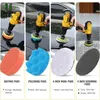 Auto Electric Scrubber Brushes Kit Tool Drill Brush Attachment Power Scrubbers Tools Car Polisher Bathroom Cleaner Kitchen Cleaning Accessories