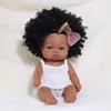 35 cm Bebe Reborn Baby Puppe Spielzeug Für Mädchen Ganzkörper Silikon Puppen Junge Nette Mode Kleinkind Spielen Haus Puppe für Kinder Geschenke Q0910