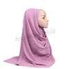Conceptions Femme musulmane Turban Hijab écharpe couleur unie brillant enveloppement foulard foulards châles islamiques bandeau Echarpe Femme