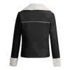 Autumn Womens Jacket 2021 Fashion Lapel Suede Leather Buckle Cool Faux Lamb Wool Motorcykeljackor Päls Kort kvinnlig överrock40944953819