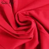الشتاء سترة الصلبة الإناث الأزياء ضئيلة واحدة الصدر مكتب المرأة معطف طويل عموما الأحمر bottons الأكمام قميص G2055