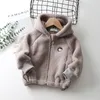 Barn pojkar vinterjacka spädbarn baby huva örat vinter varmt utkläder hoodie jacka kappa 2-7 år