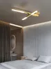 Takbelysning alla koppar vardagsrum lampa ljus lyx sovrum post modern minimalistisk kreativ personlighet ledd