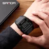 ساعة Wristawatches Sanda Fashion Outdoor Mens Watches Waterproof Sports Mitried Digital Watch Clock Relogio Masculino 222