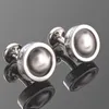 New Fashion Jewelry men's Cufflinks classic logo high quality stainless steel shirt cuff links wholesale price