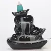 NewCandle Holders Ceramic Waterfall Wierookbrander Set, Handcooters Lotus Pond Censer Ash Catcher Backflow Incesse Houder RRD12821