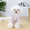 Dog Apparel Pet Shirt Wearable Casual Close-fitting Puppy Two-legged Knitwear Clothes Clothing