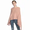 Kobiety Nieregularne swetry Swetry Ciepłe Szal Poncho Luźne Dzianiny Cape Cloak Płaski Płasteczko Solid Pink Black Khaki Gray Burgundia