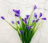 Mini calla artificielle avec feuille en plastique, faux lys, plantes aquatiques, fleur de décoration pour chambre à coucher, GC676