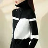 Pull's Plus Taille Tricot En Automne Fashion Cadrage à glissière en laine tricotée Épicerie Cardigan Cardigan Jaure Sweater Femme 210914