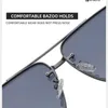 Sunglasses Maricr Fashion Imitation Wood Grain Leg Design Eyewear Net Star Same Box For Men Oversized Street S Wholesale