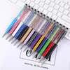 Metal crystal diamond metal pen stationery handwriting capacitance diamond pen touch screen ball point pen