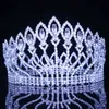 Kristall Königin Hochzeit Tiara Krone Braut Festzug Haarschmuck Barock Diadem Kopfschmuck Frauen Braut Kopf Schmuck Zubehör X0625