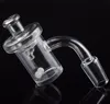 喫煙4mm底45 90度クォーツバンガーネイル10mm 14mm 18mmの男性女性とUfo Carb Cap Terpパールボール